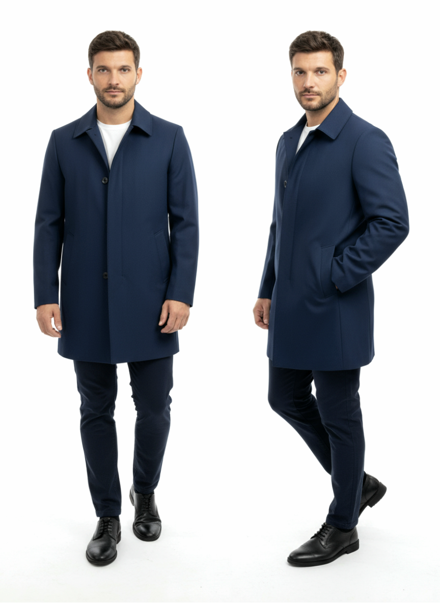 Trench tessuto tecnico modello fay Blu