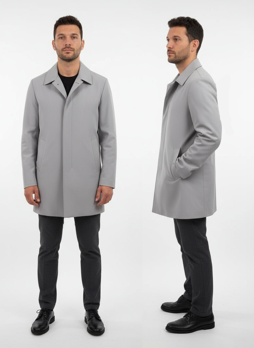 Trench tessuto tecnico modello fay Grigio perla