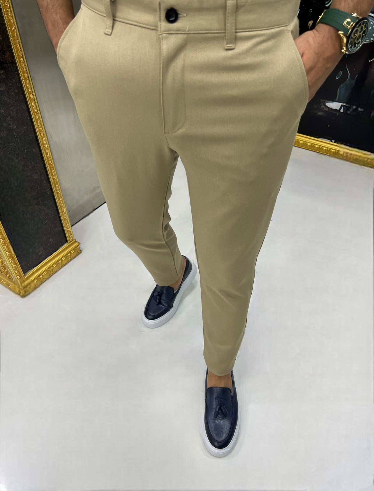 Pantalone slimfit elegante elasticizzato
