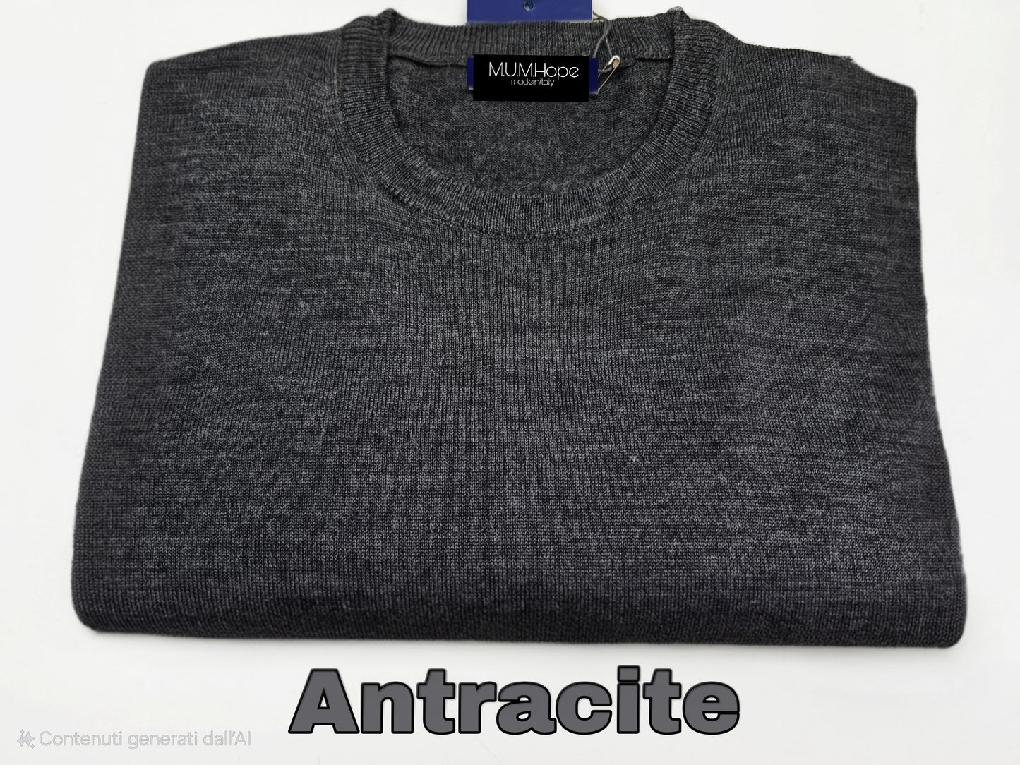 Maglia Girocollo lana merinos Toscana made in italy 🇮🇹