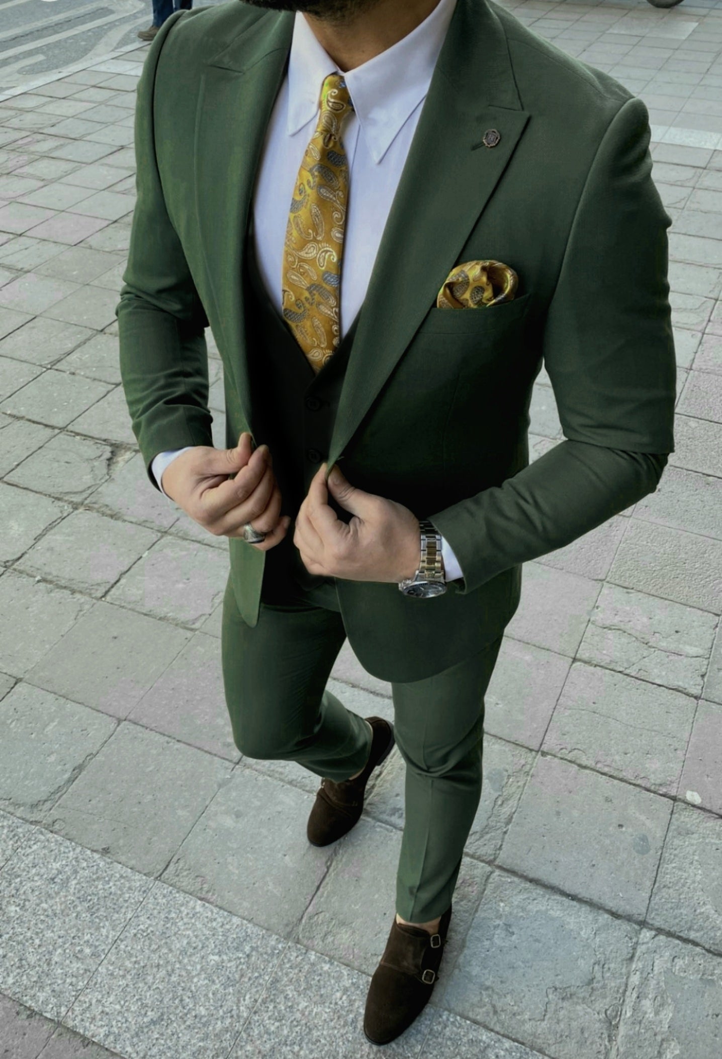 Abito Uomo Stile Inglese Abito Sposo Vestito Completo In Inglese