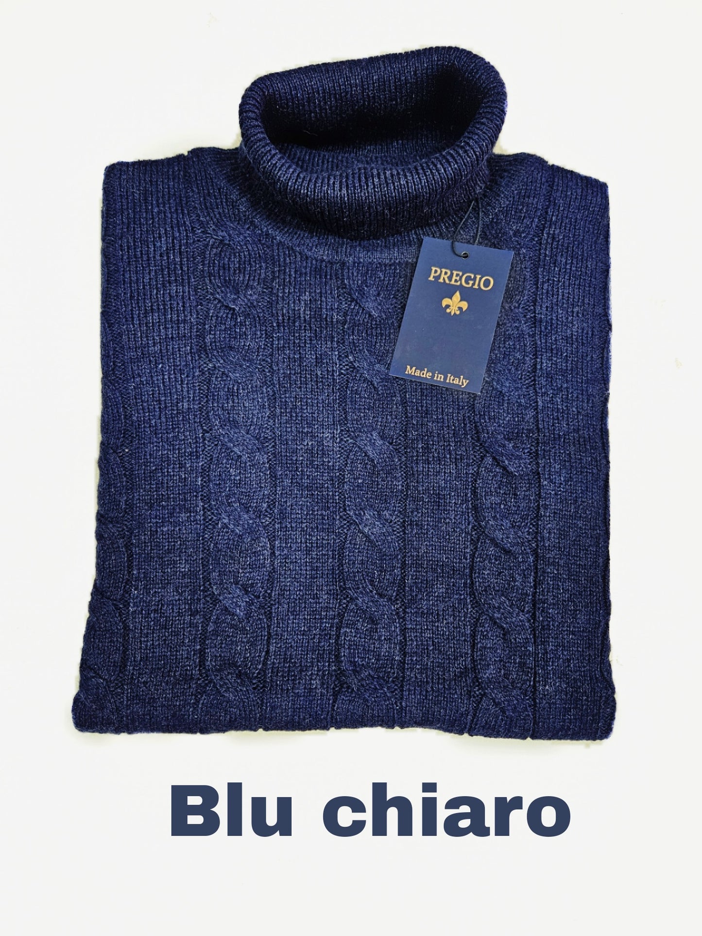 Maglione con trecce Dolcevita