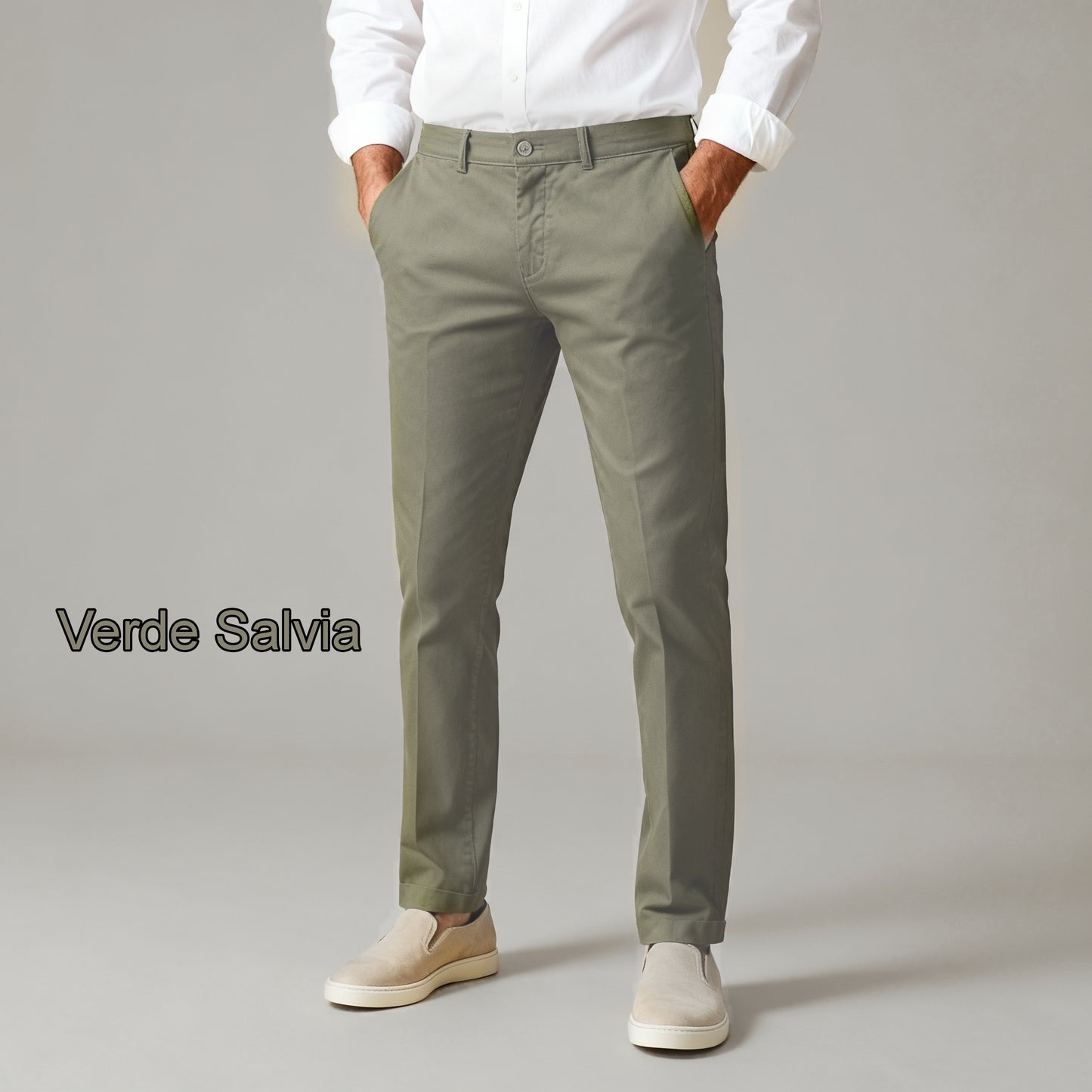 Pantalone cotone fustagna elasticizzato 6 colori