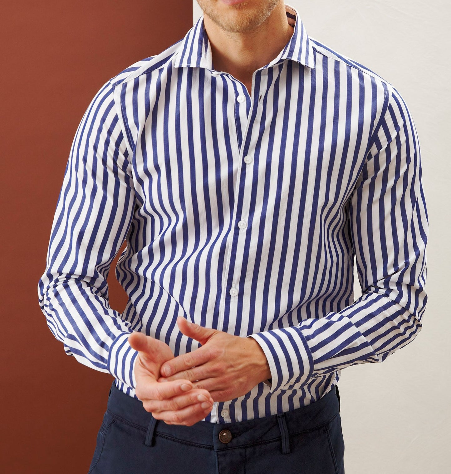 Camicie rigate 100% cotone Sartoriali