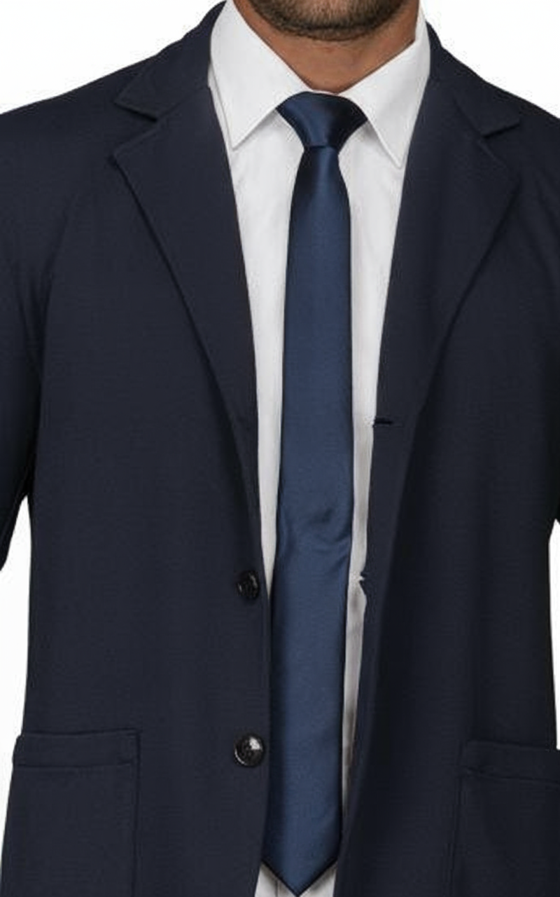Cravatte slim effetto seta