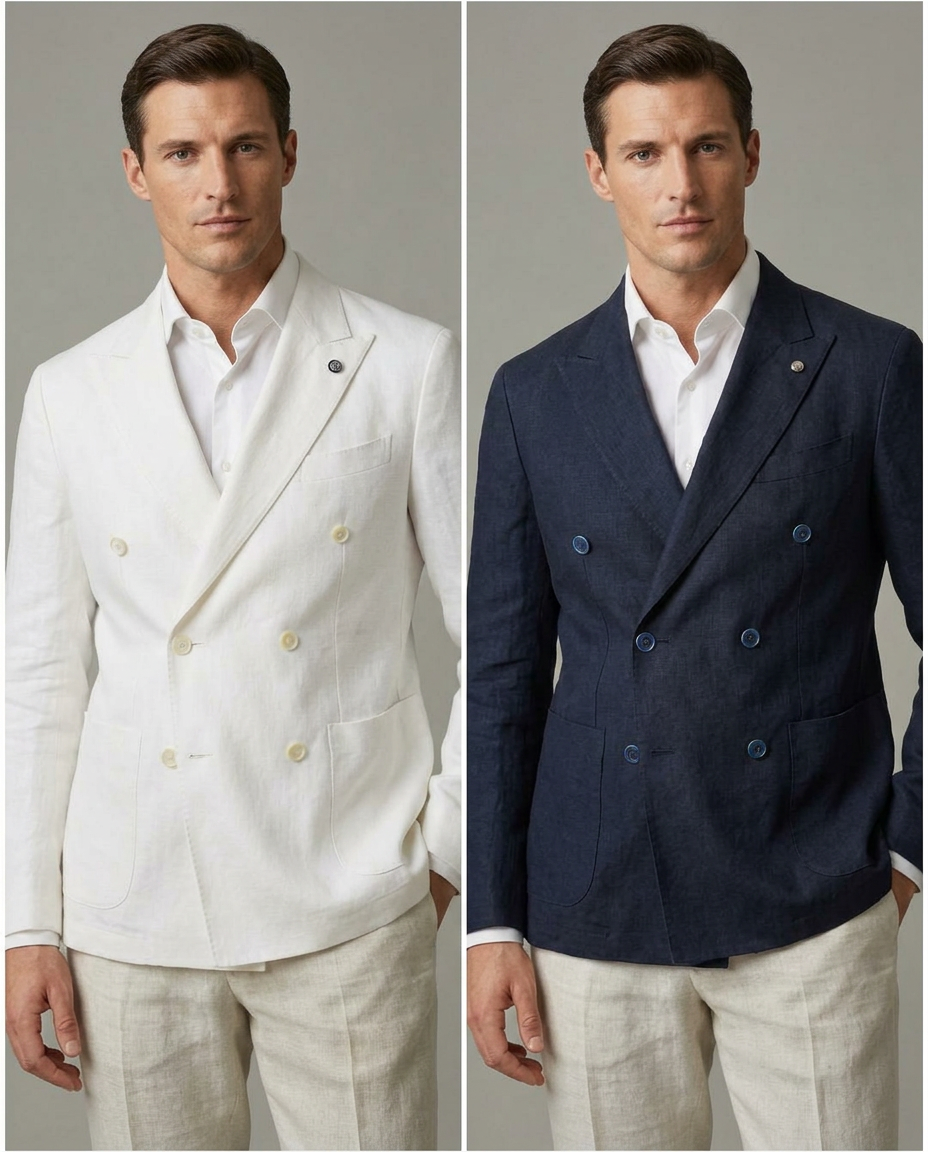 Giacca Lino doppiopetto