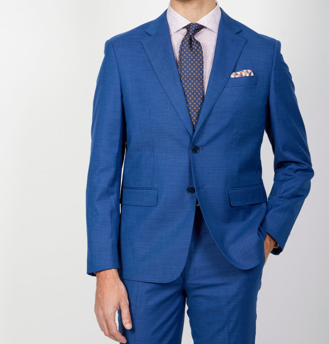 Abito grisaglia blu royal