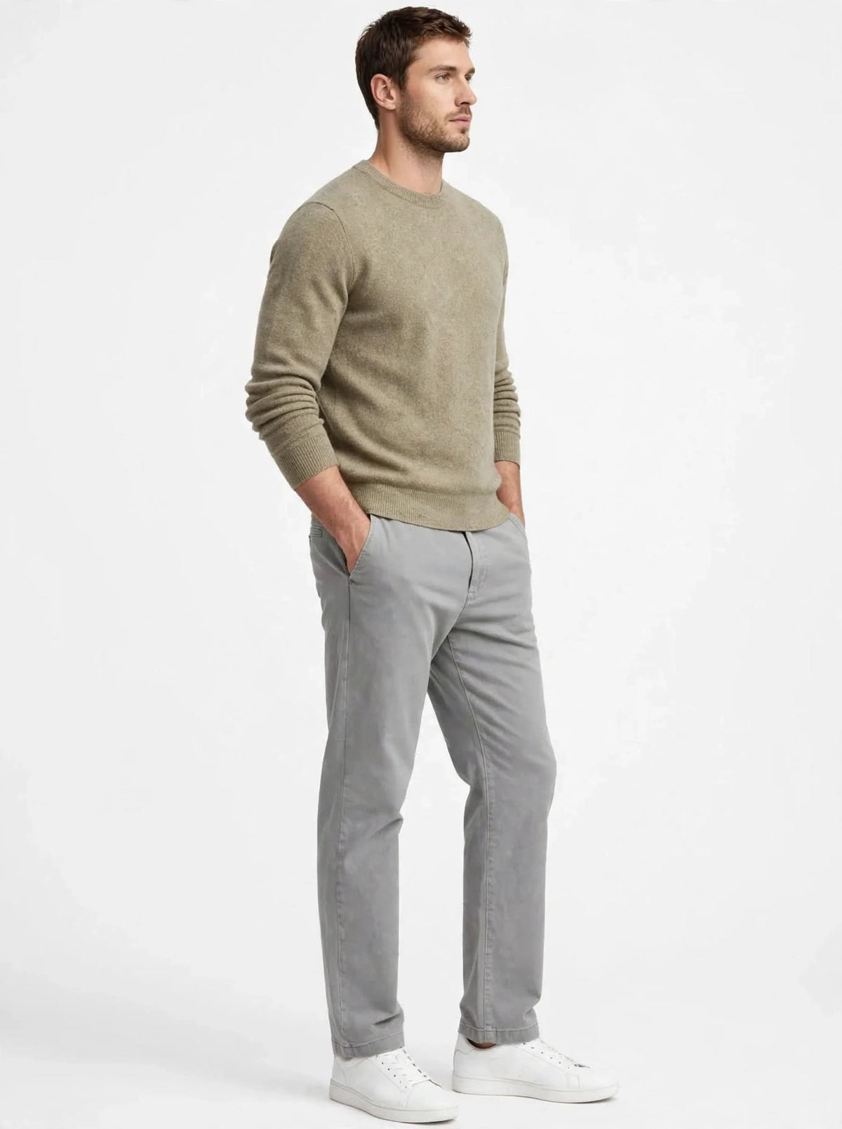 Pantalone cotone smerigliato Madeinitaly