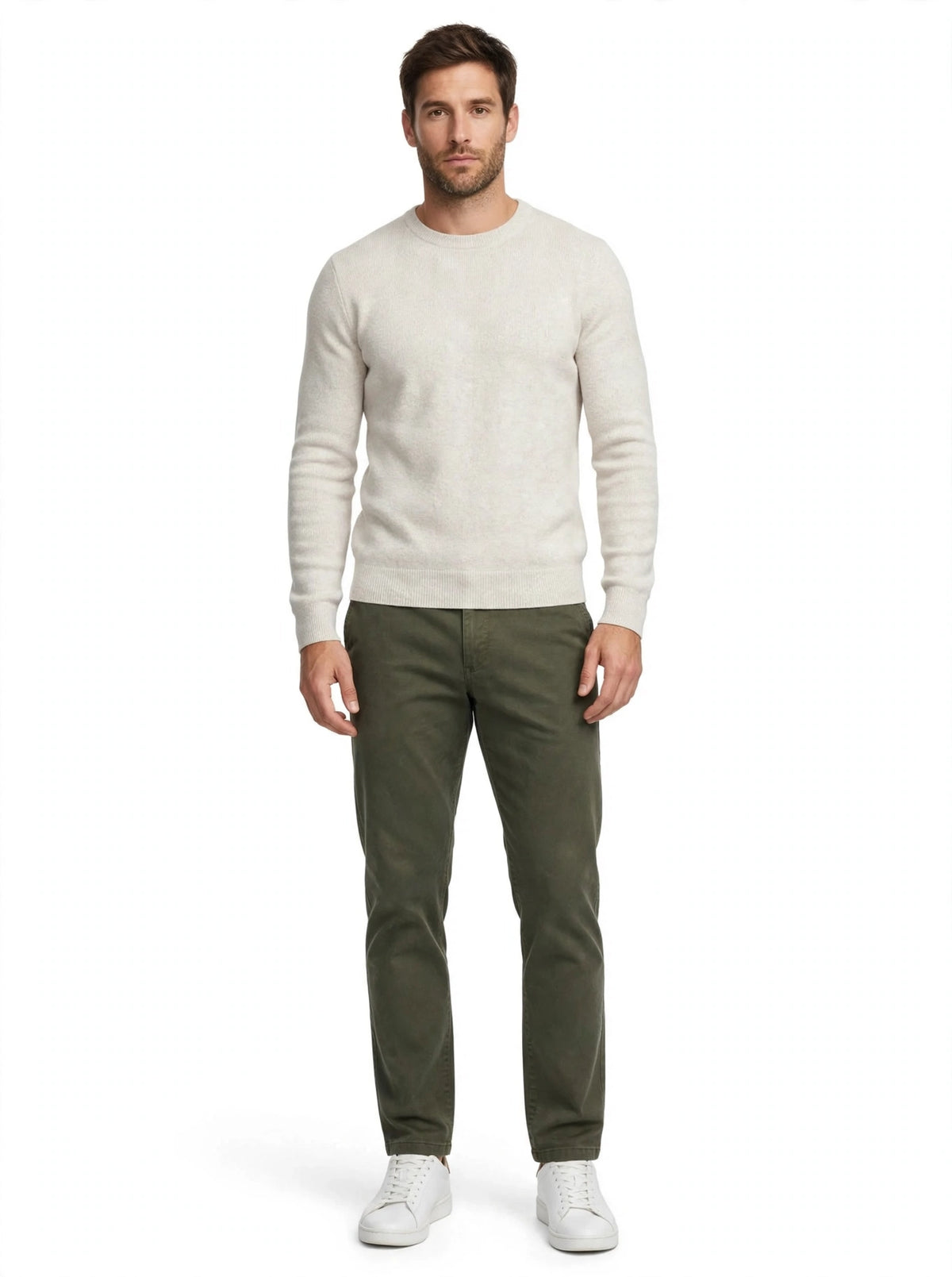 Pantalone cotone smerigliato Madeinitaly