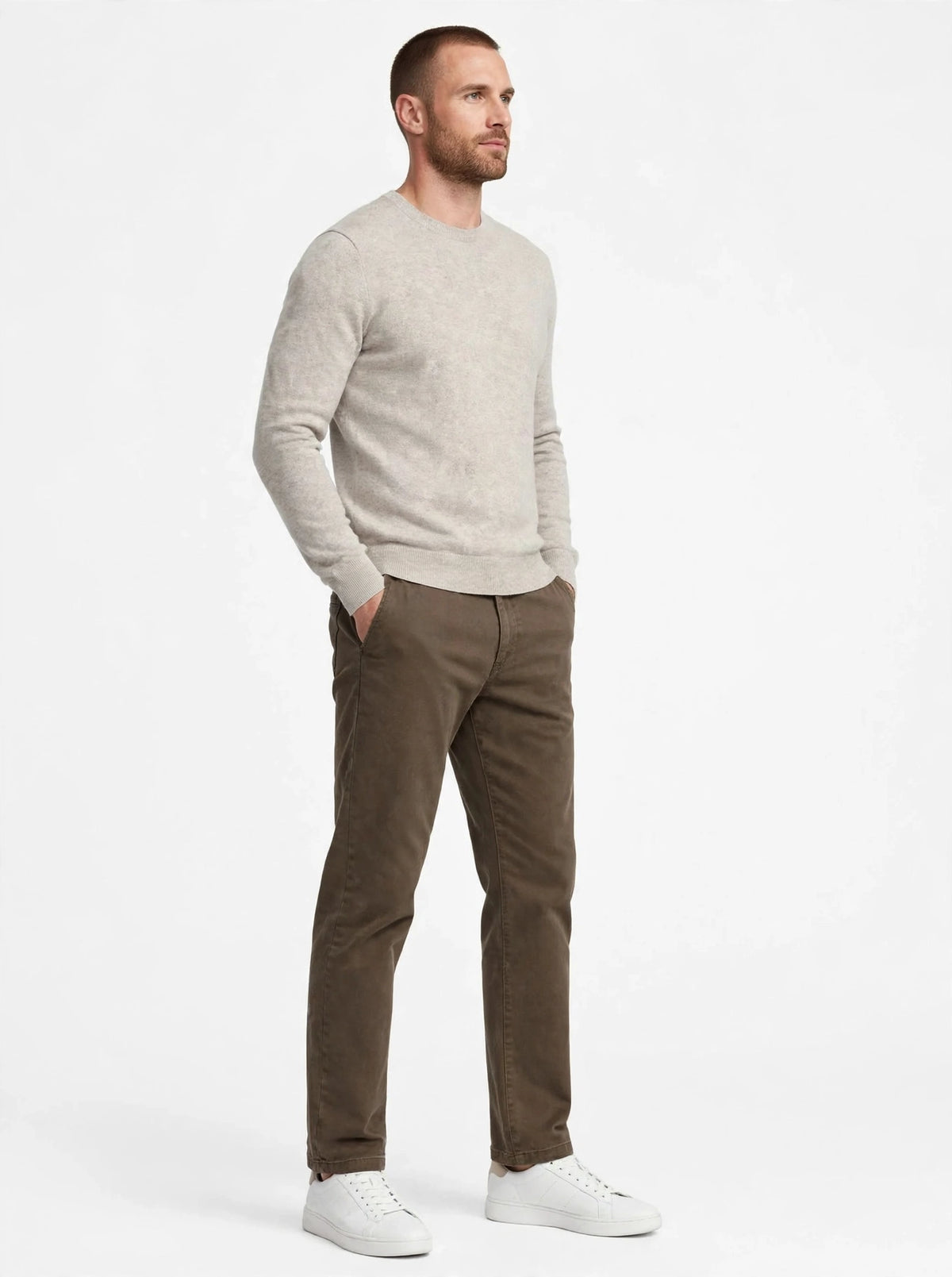 Pantalone cotone smerigliato Madeinitaly