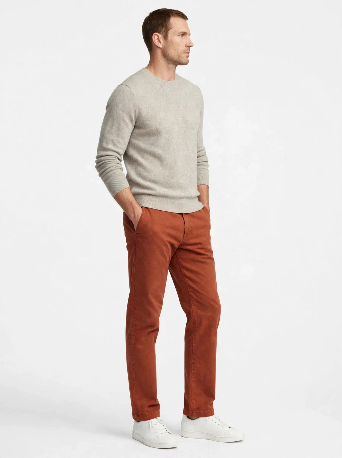 Pantalone cotone smerigliato Madeinitaly