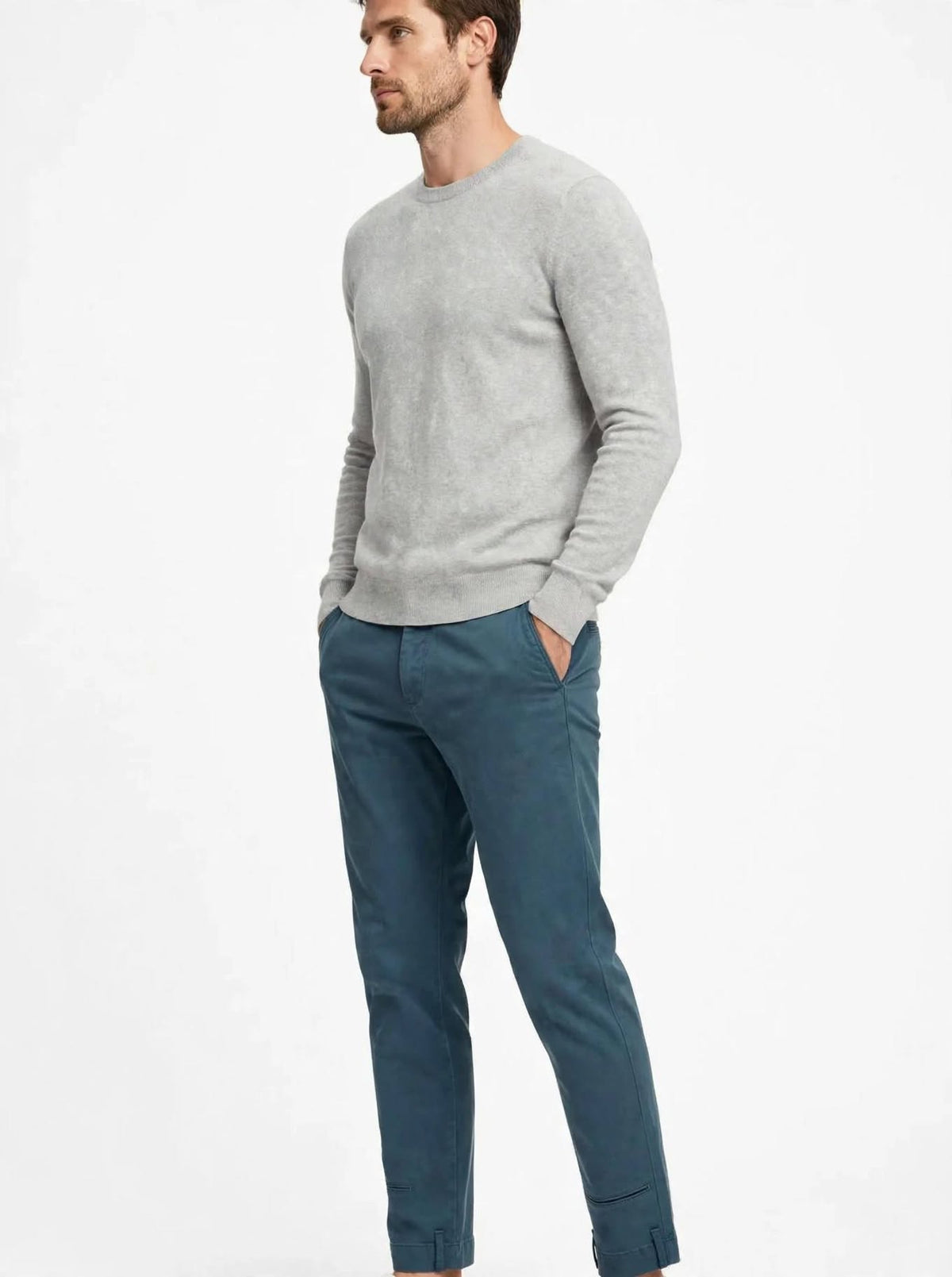 Pantalone cotone smerigliato Madeinitaly