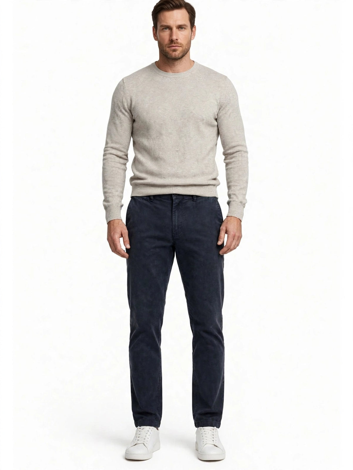 Pantalone cotone smerigliato Madeinitaly