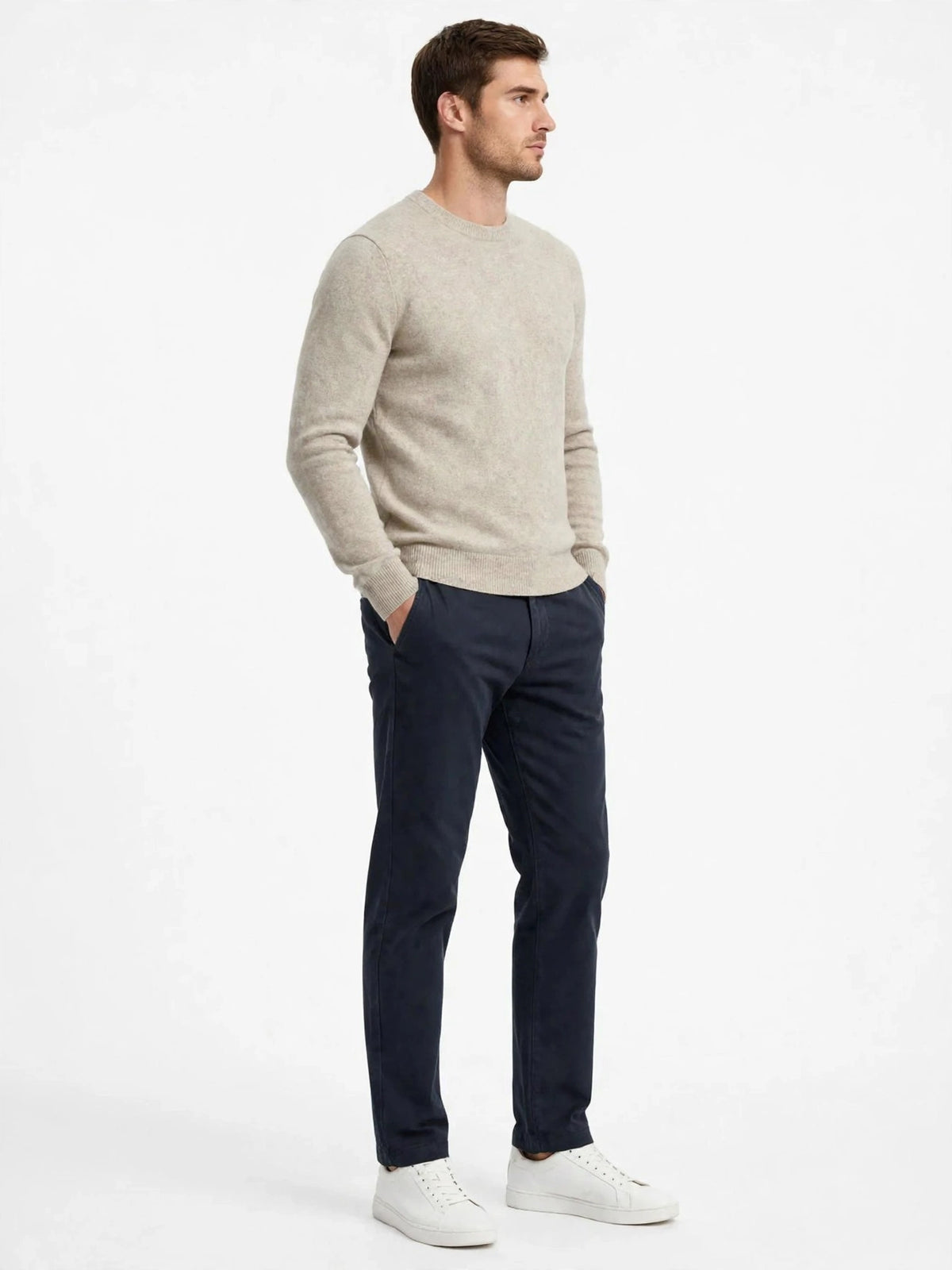 Pantalone cotone smerigliato Madeinitaly