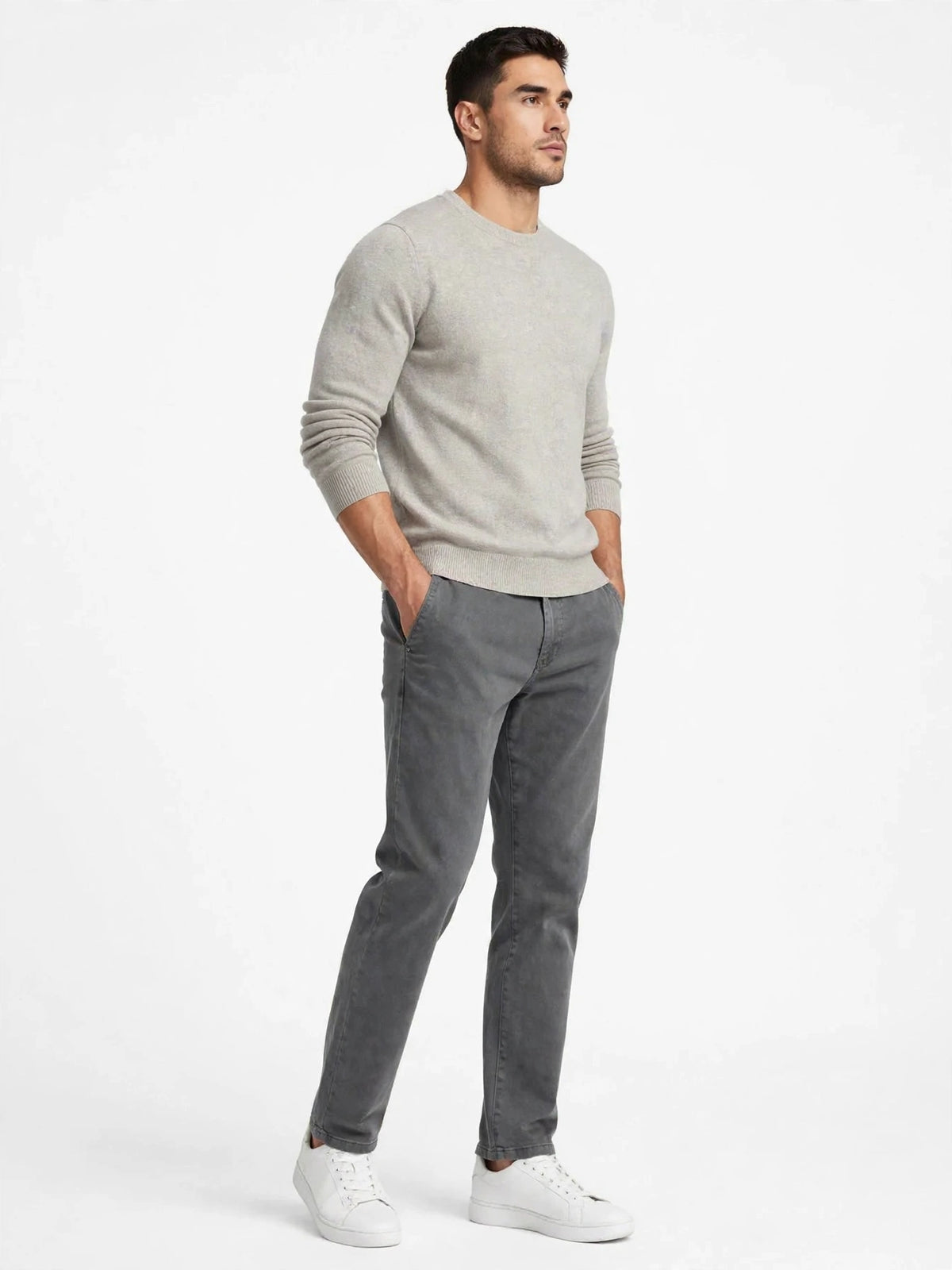 Pantalone cotone smerigliato Madeinitaly