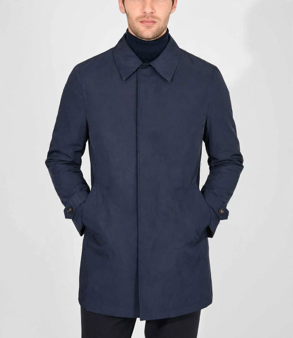 Trench tessuto tecnico modello fay Blu