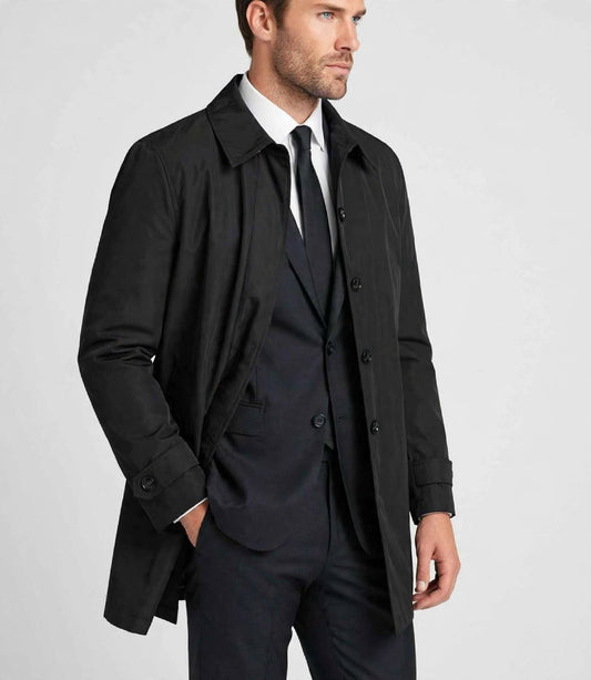 Trench tessuto tecnico modello fay Nero