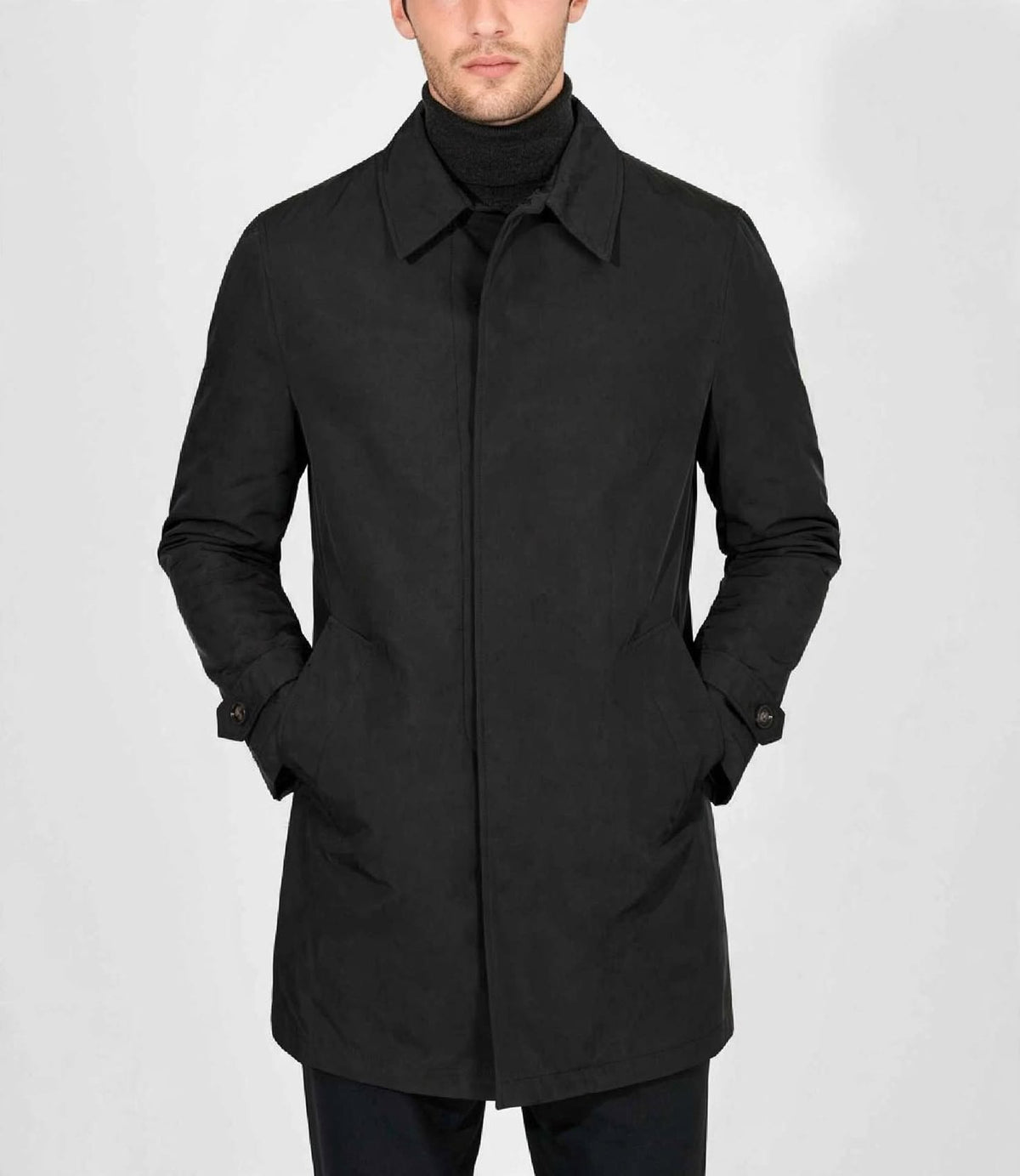 Trench tessuto tecnico modello fay Nero