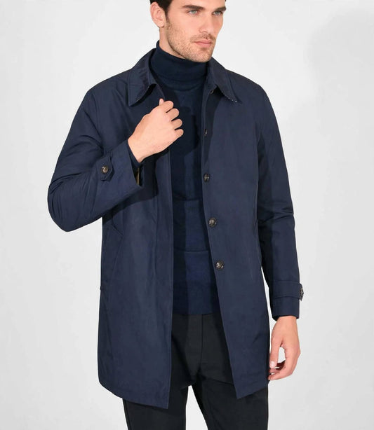 Trench tessuto tecnico modello fay Blu
