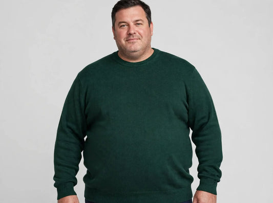 Maglia lana merinos taglie FORTI 3XL a 6XL