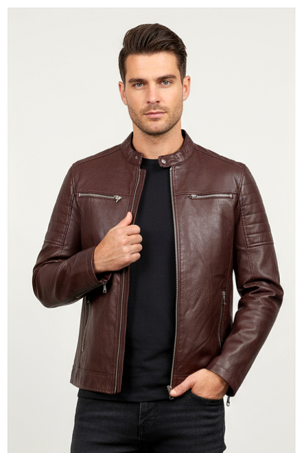 Giubbotto ecopelle Biker