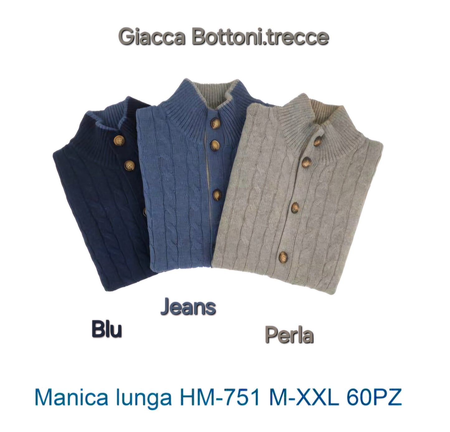 Maglione con trecce giacca BOTTONI