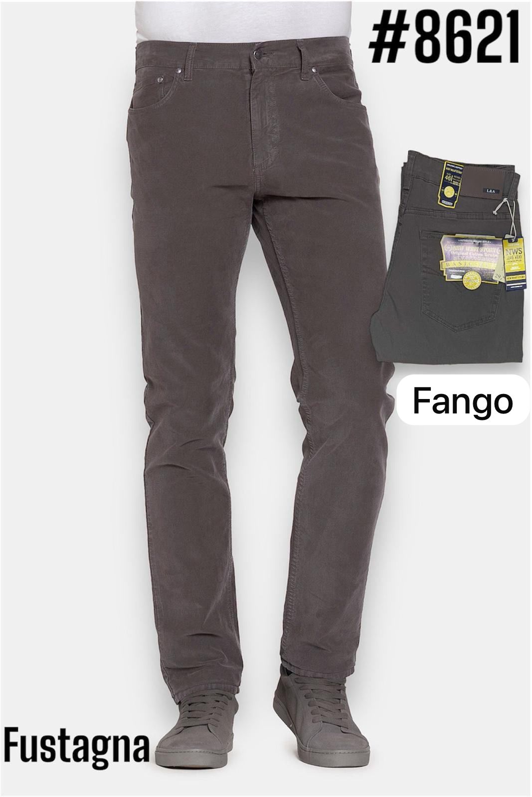 Pantalone chino smerigliato cotone 5 tasche