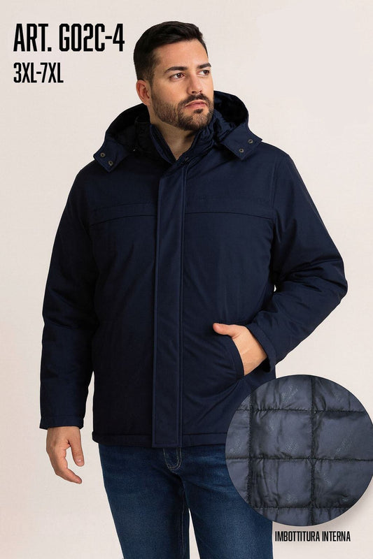 GIUBBOTTO CALIBRATO con cappuccio staccabile 3 colori