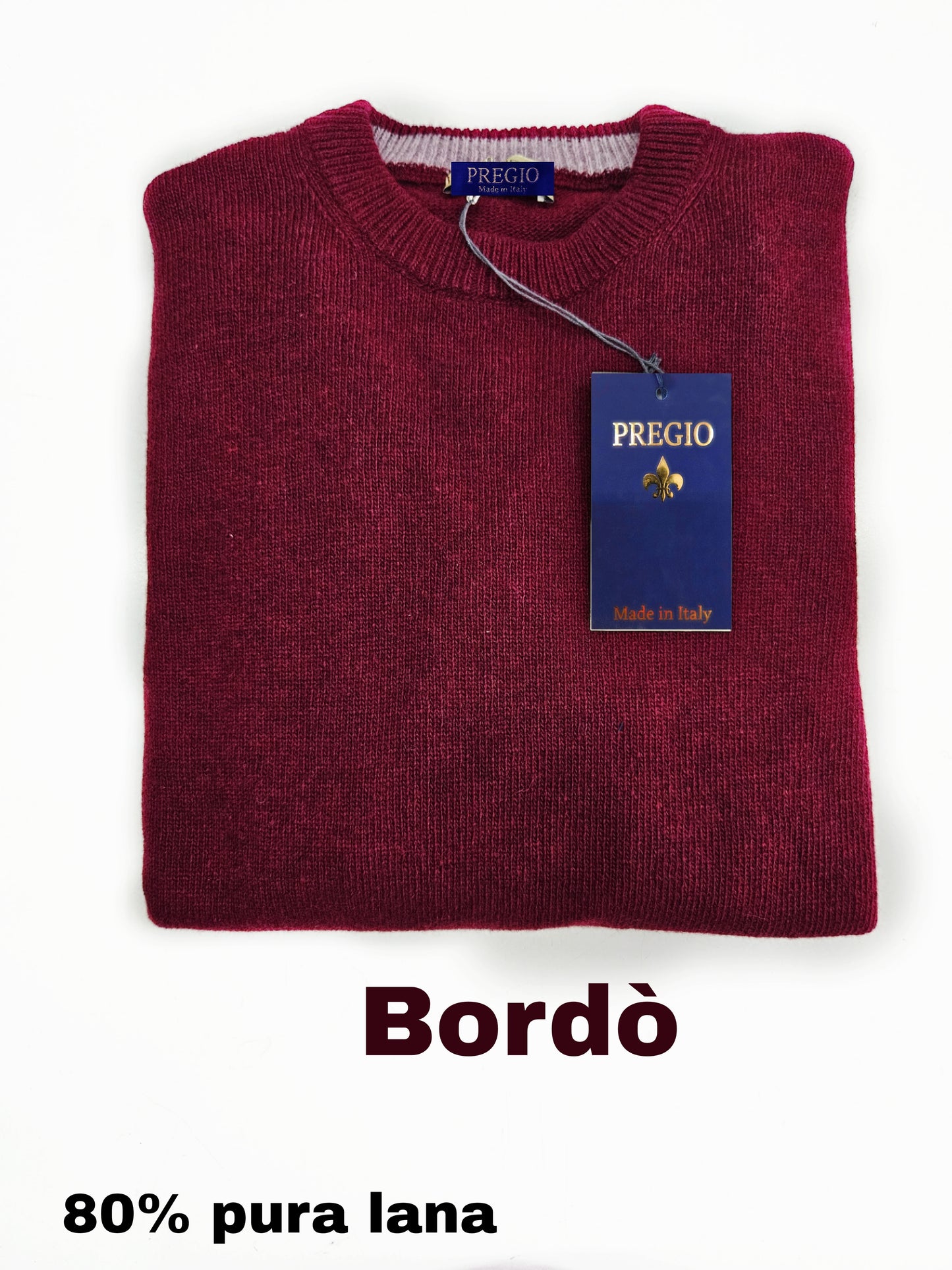 Maglione Girocollo Pura Lana LAMBSWOOL