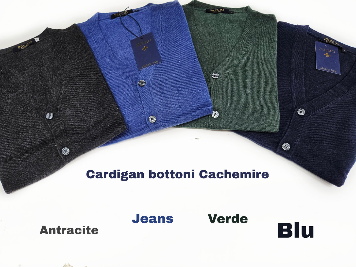 Cardigan bottoni misto cachemire