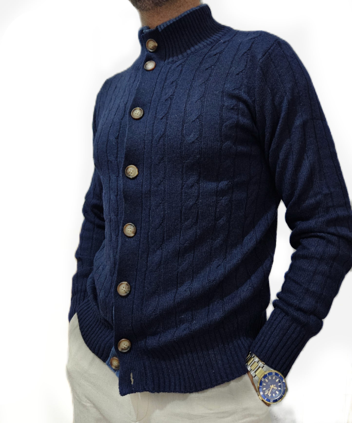 Maglione con trecce giacca BOTTONI