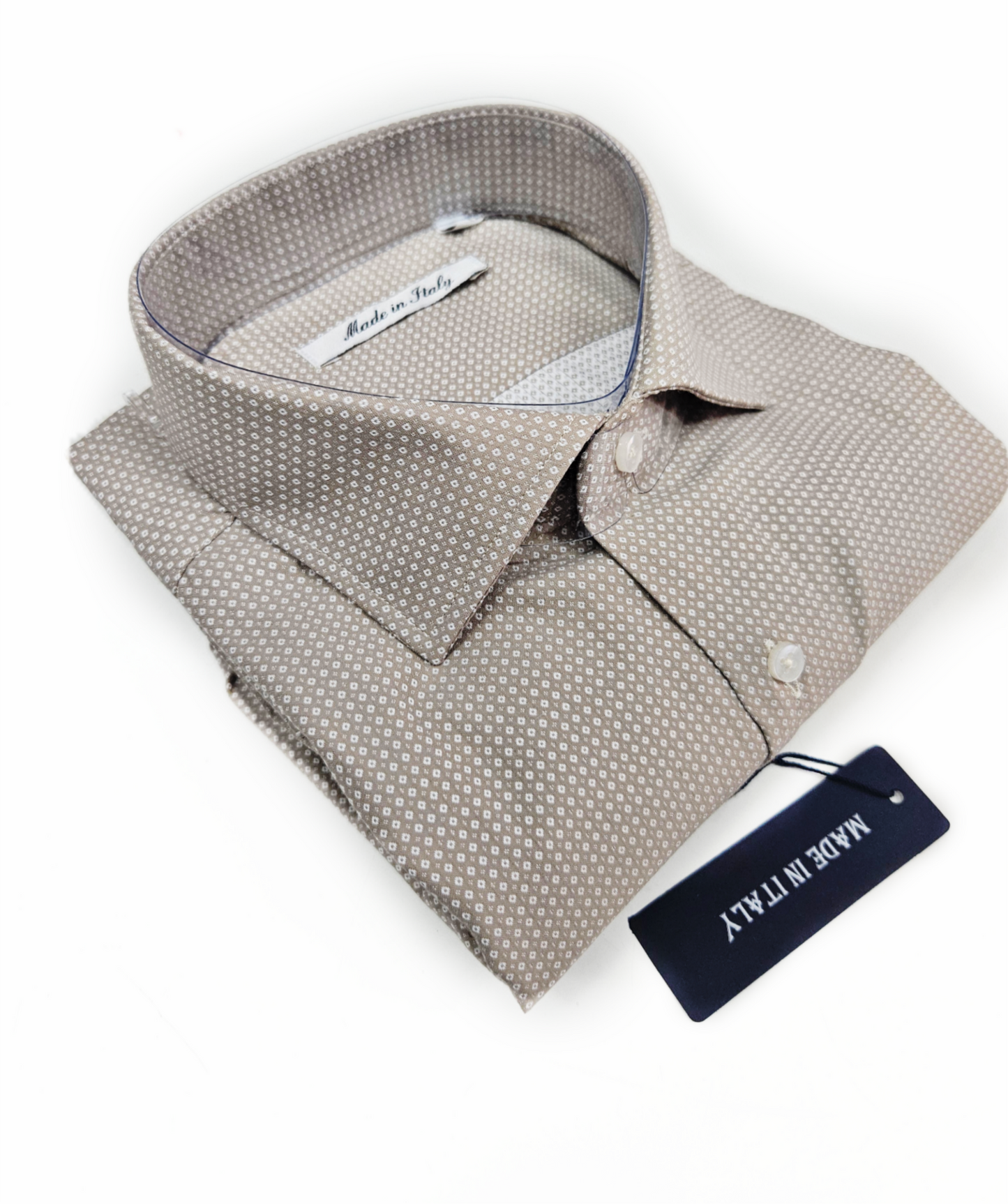 Camicie microfantasia 100% cotone