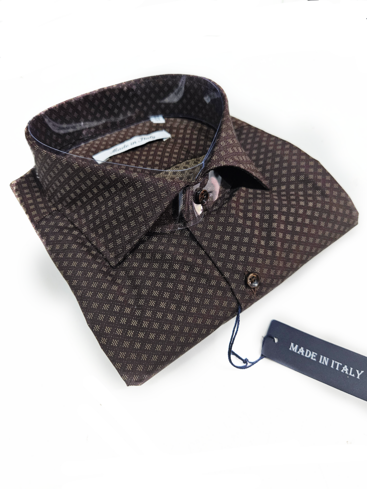 Camicie microfantasia 100% cotone