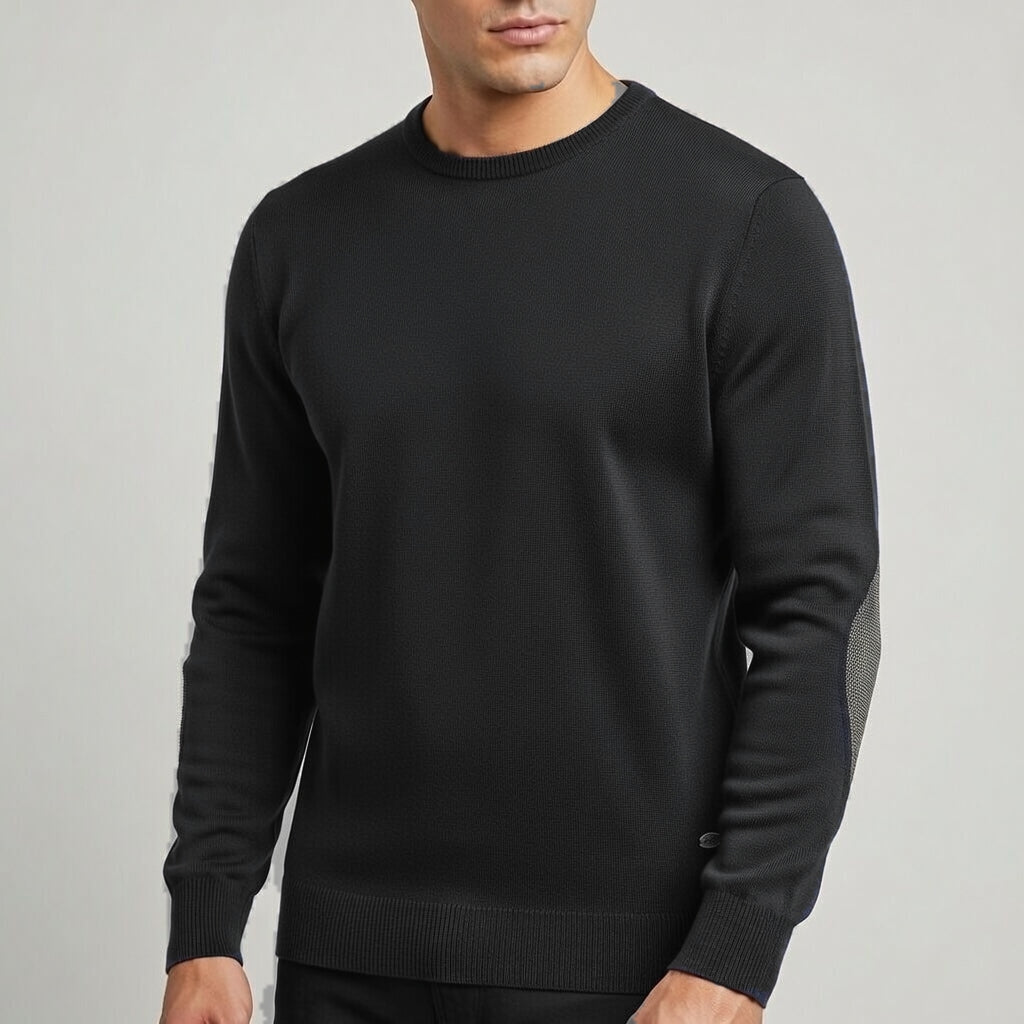 Maglia filo primavera con Toppe 100% cotone