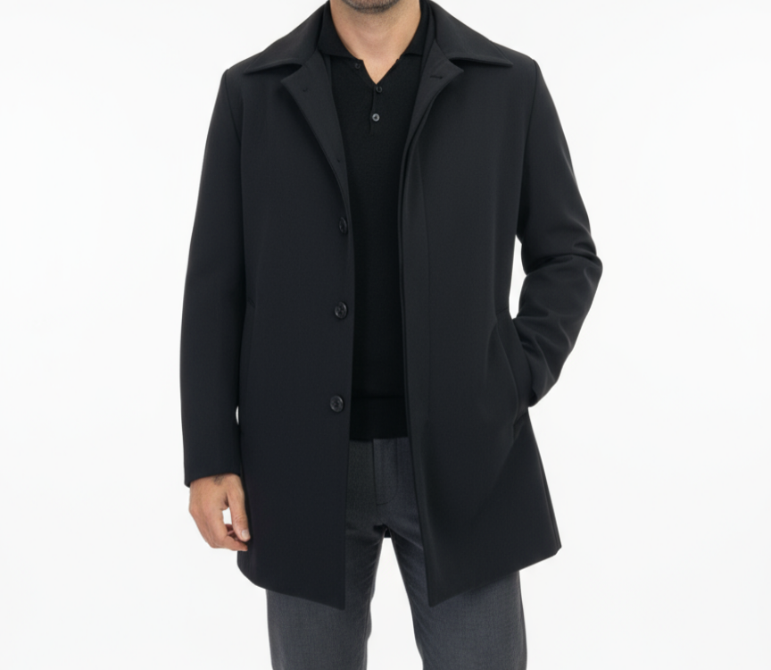 Trench tessuto tecnico modello fay Nero