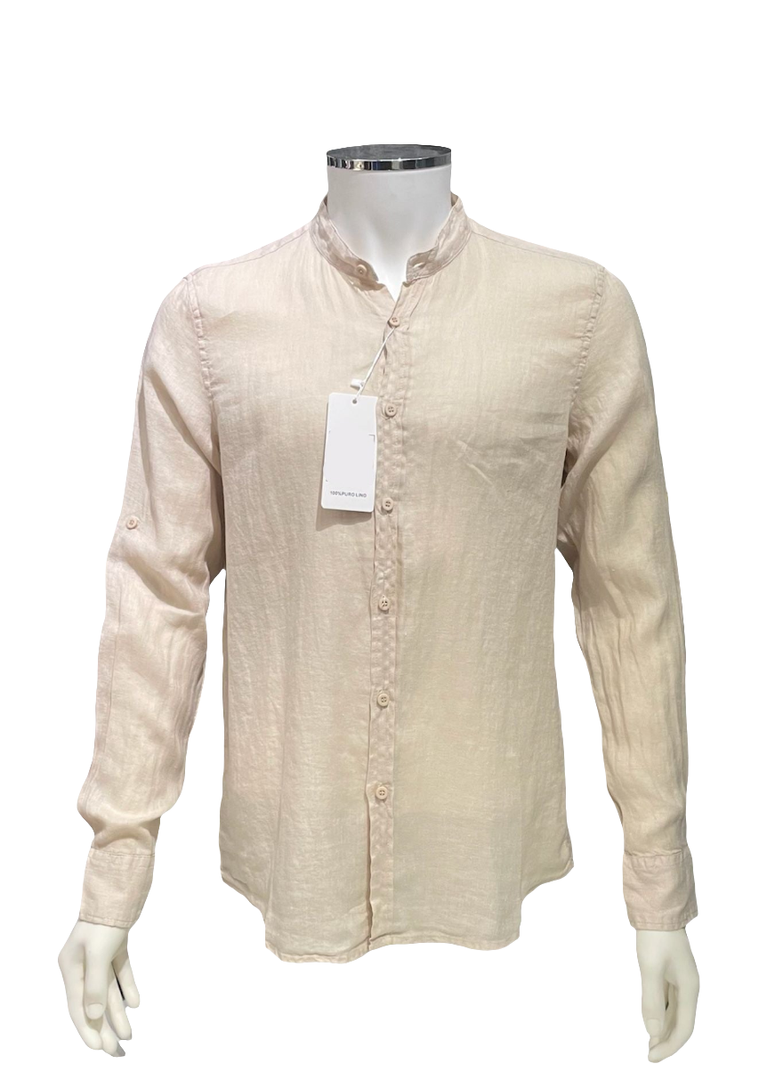 Camicia lino Collo koreana
