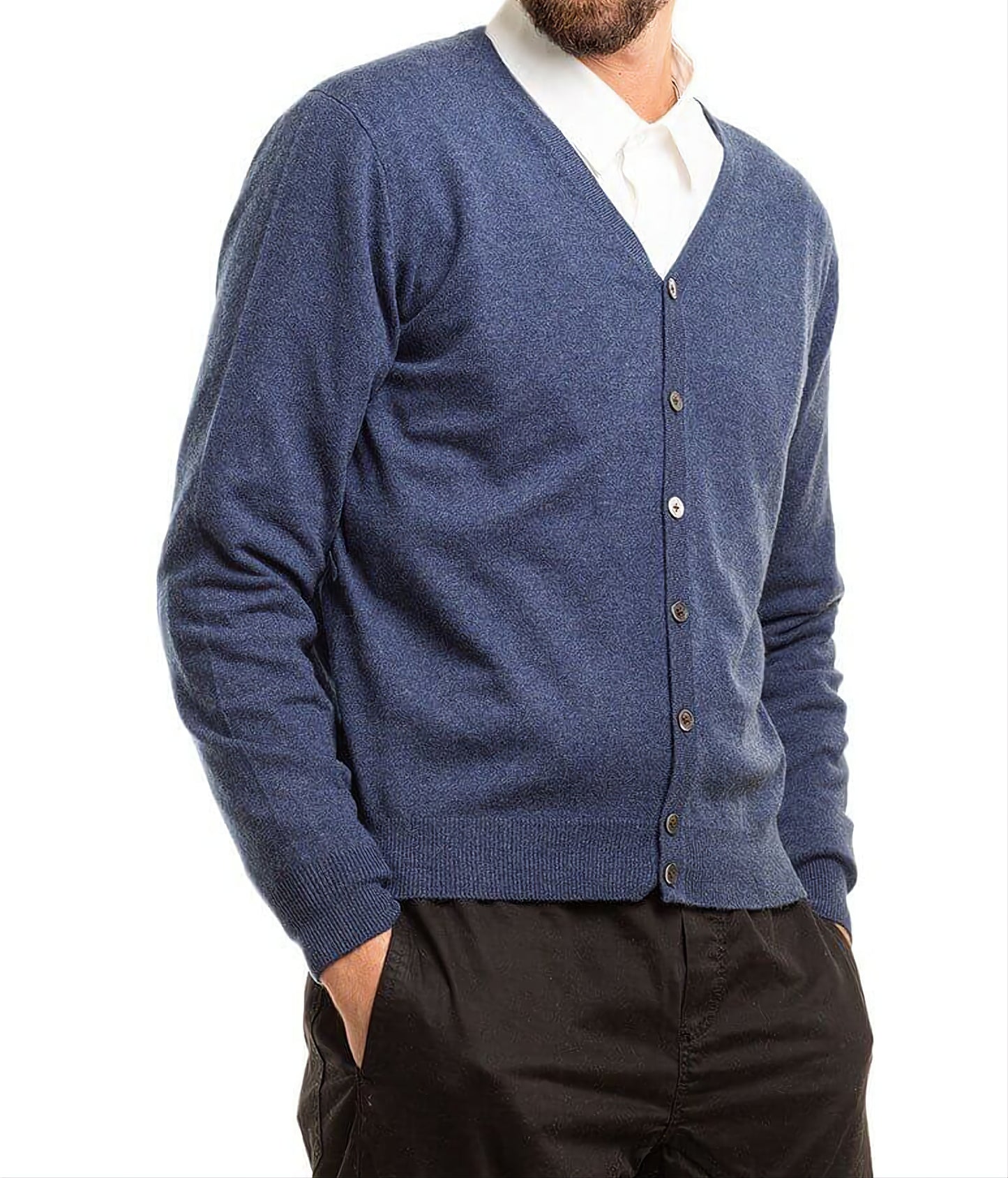 Cardigan bottoni misto cachemire