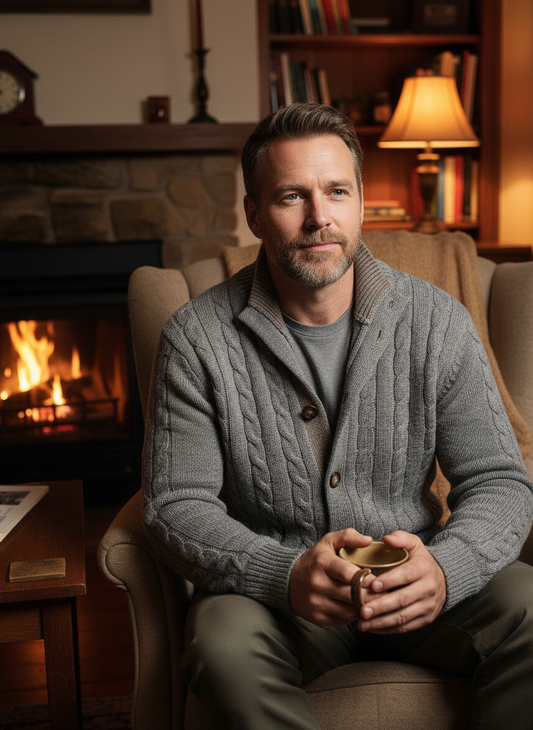 Maglione con trecce giacca BOTTONI