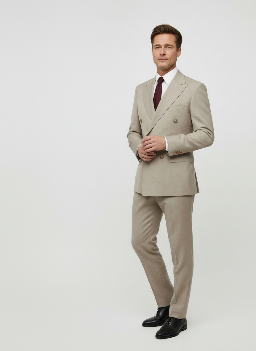 Abito doppiopetto Beige