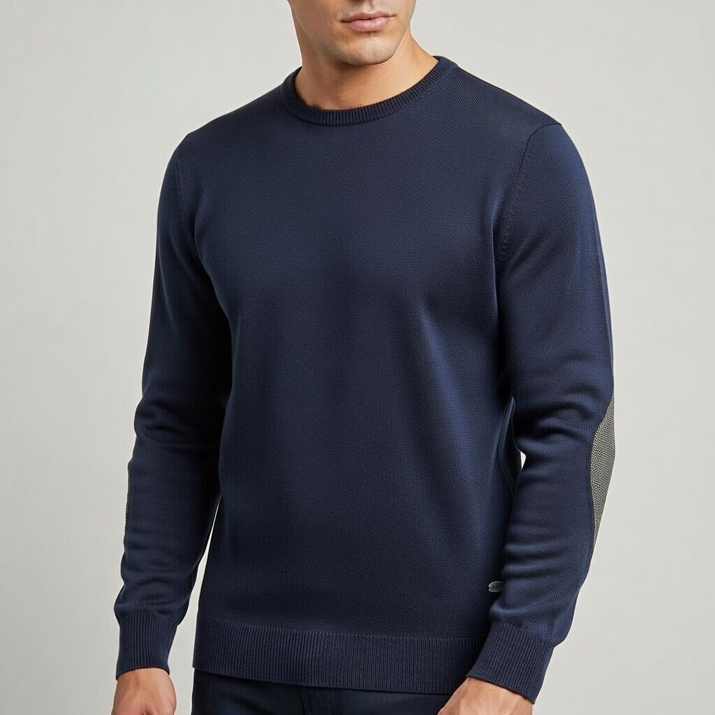 Maglia filo primavera con Toppe 100% cotone