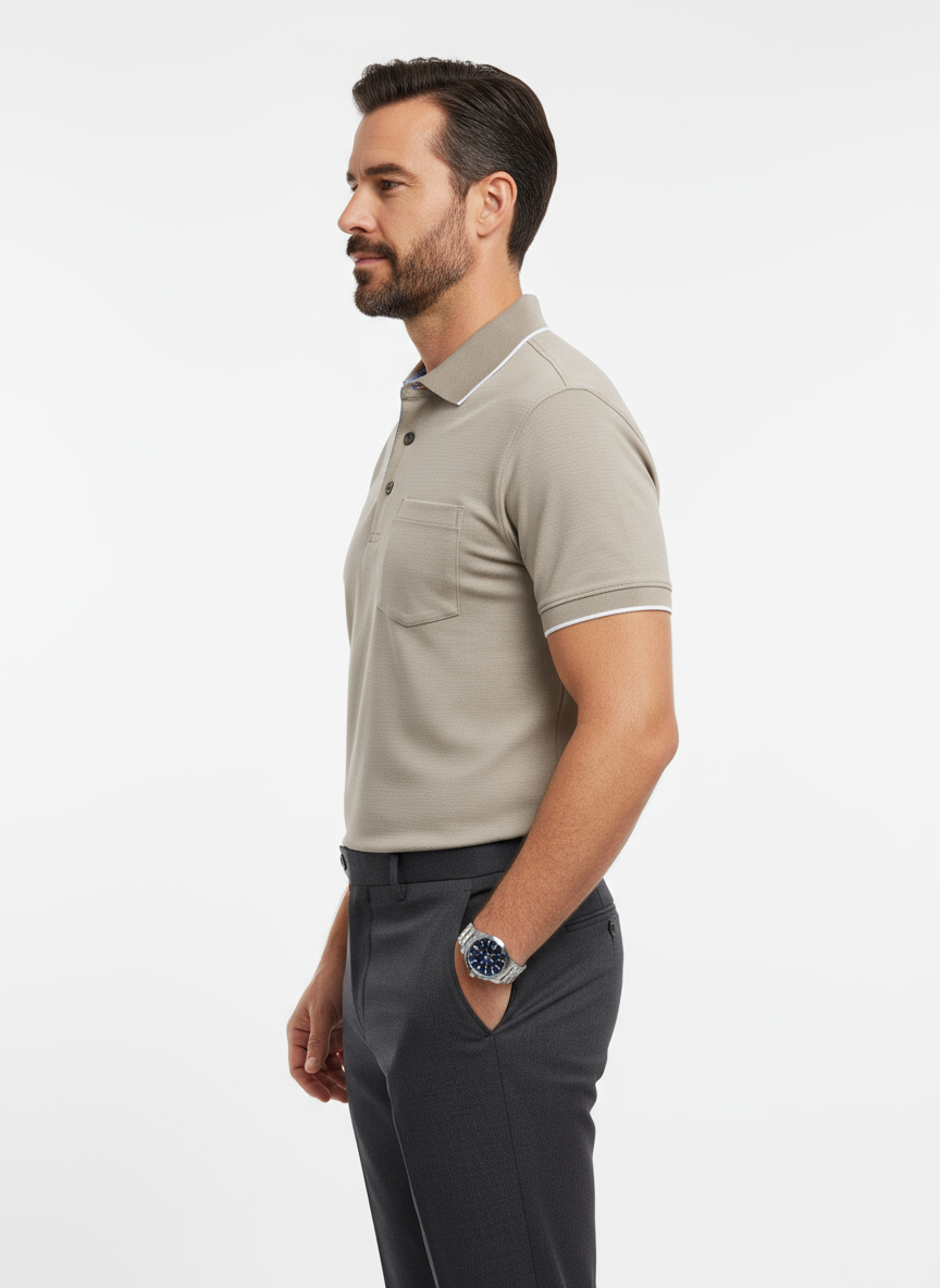 Polo mezze maniche cotone jersei