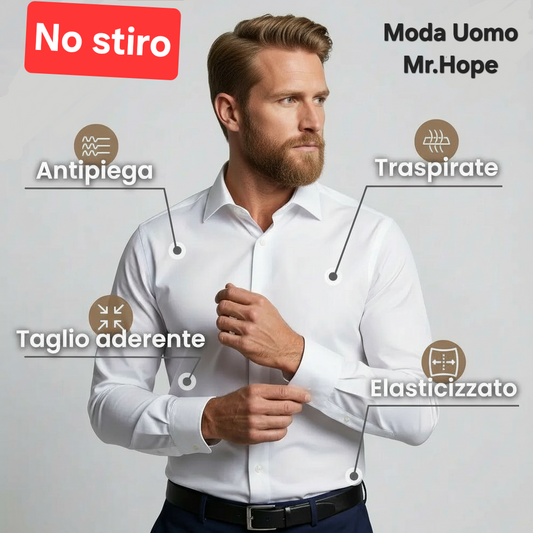 Camicie NO STIRO slim 4 colori