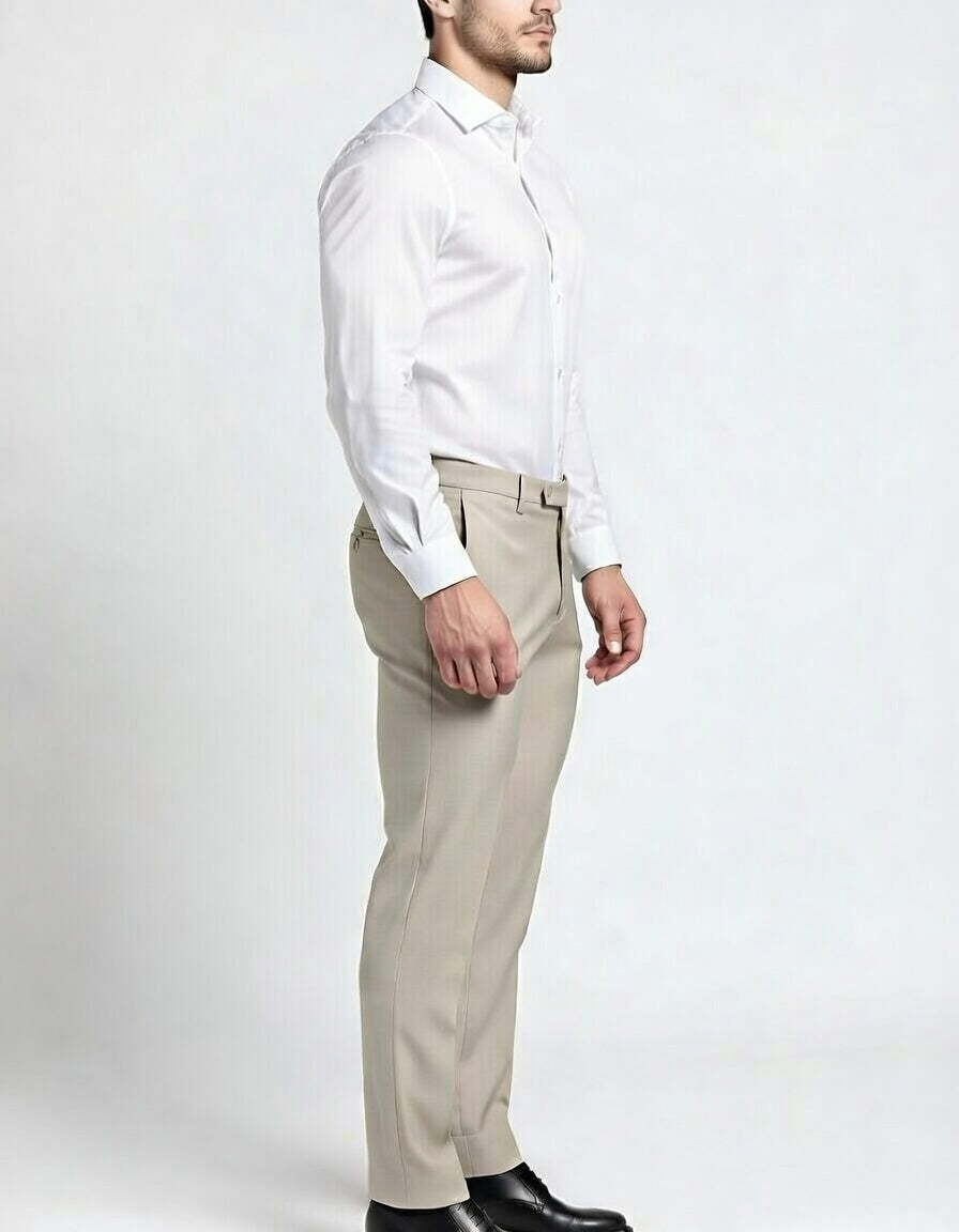 Pantalone taglio elegante classico slim elasticizzato