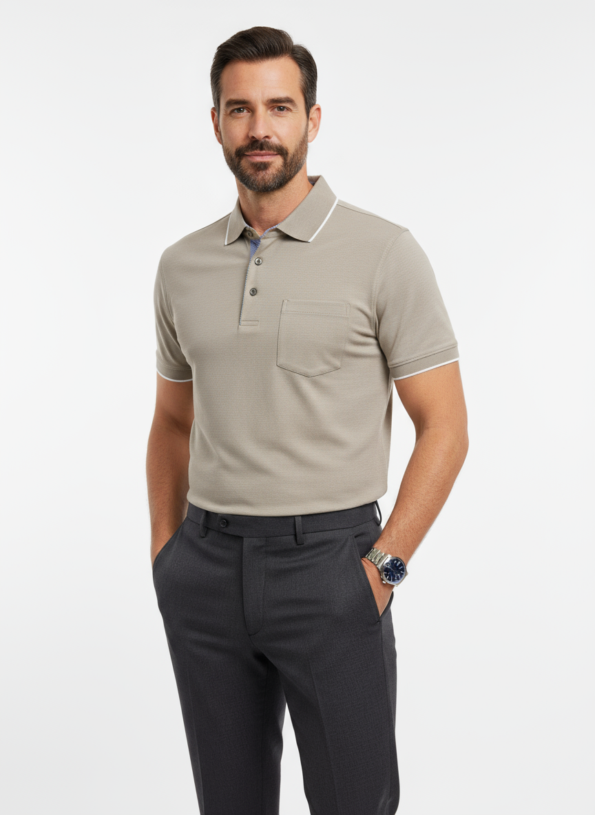 Polo mezze maniche cotone jersei