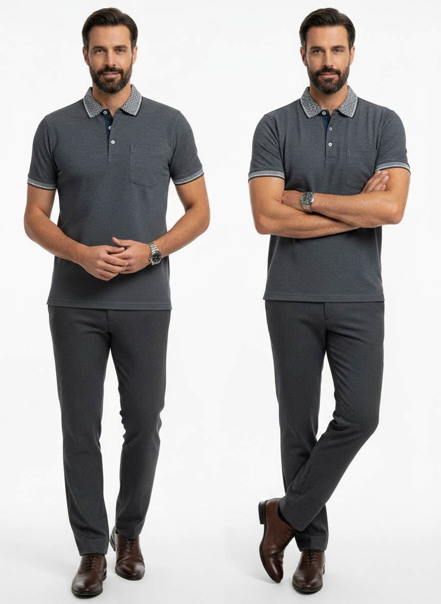 Polo mezze maniche cotone jersei