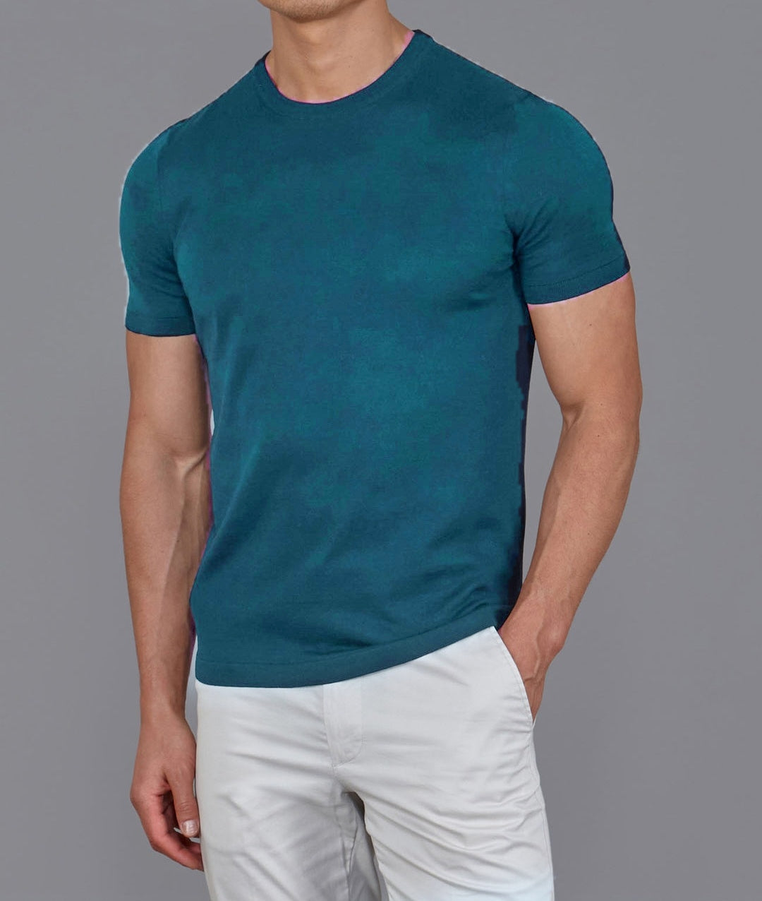 T shirt 100% cotone tinta unita